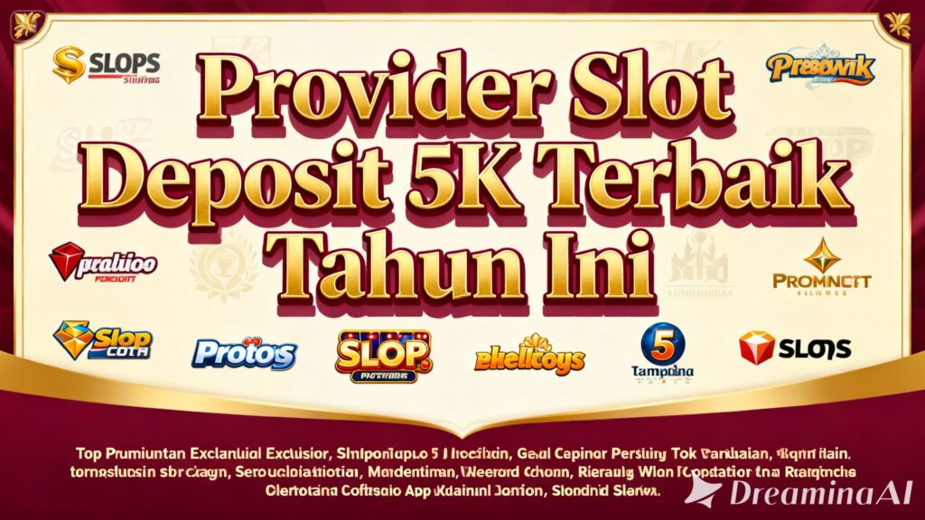 Provider Slot Deposit 5K Terbaik Tahun Ini